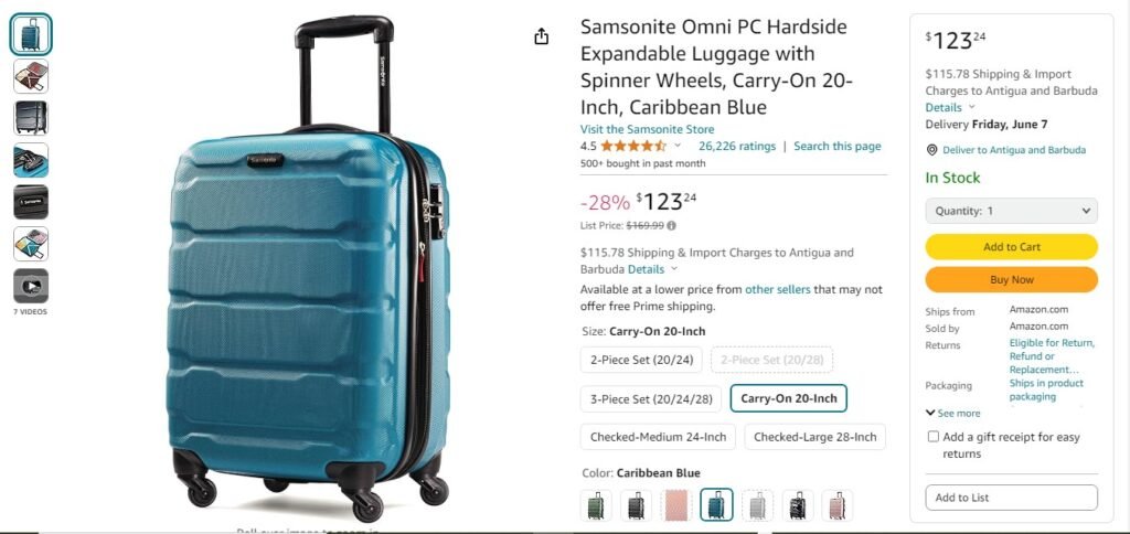 Samsonite Omni PC Pricing 